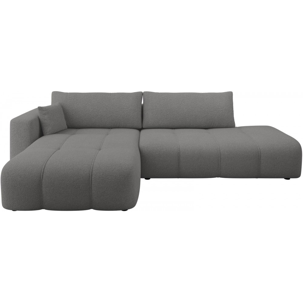 Γωνιακός Καναπές Furyn Otwarty-Αριστερή-Γκρι 262x145x72