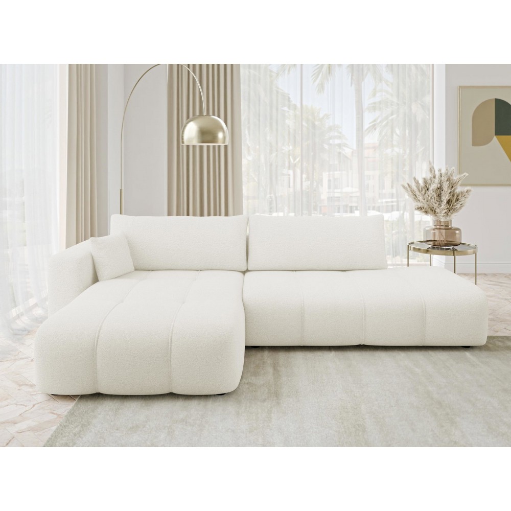 Γωνιακός Καναπές Furyn Otwarty-Αριστερή-Κρεμ 262x145x72