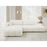 Γωνιακός Καναπές Furyn Otwarty-Αριστερή-Κρεμ 262x145x72