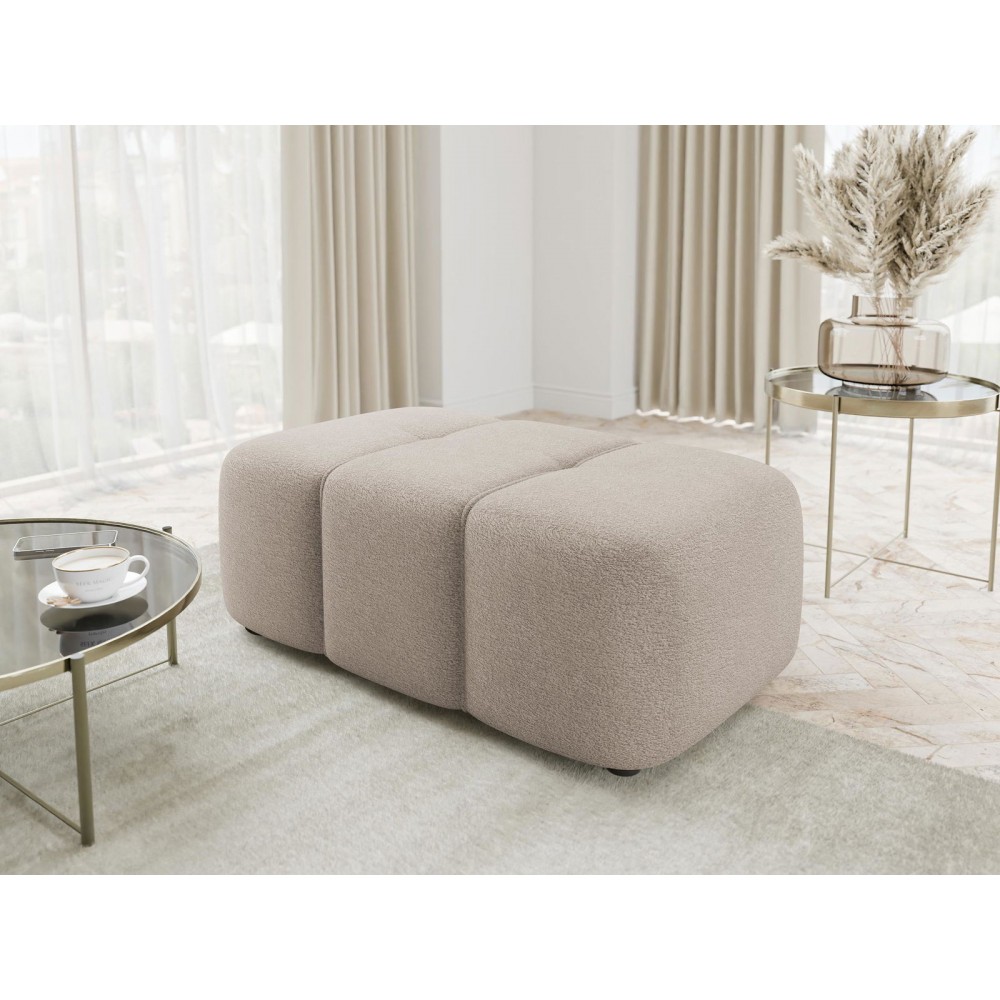 Πουφ Furyn-Καφέ Ανοιχτό