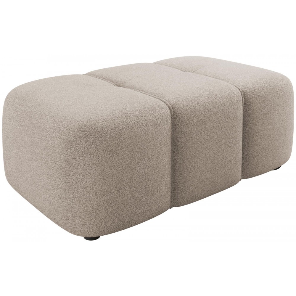 Πουφ Furyn-Καφέ Ανοιχτό