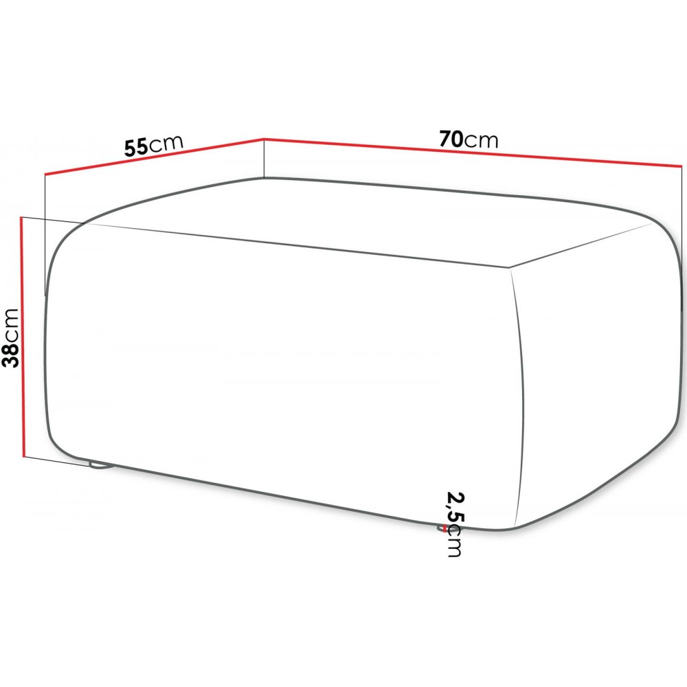 Πουφ Piano-Κρεμ