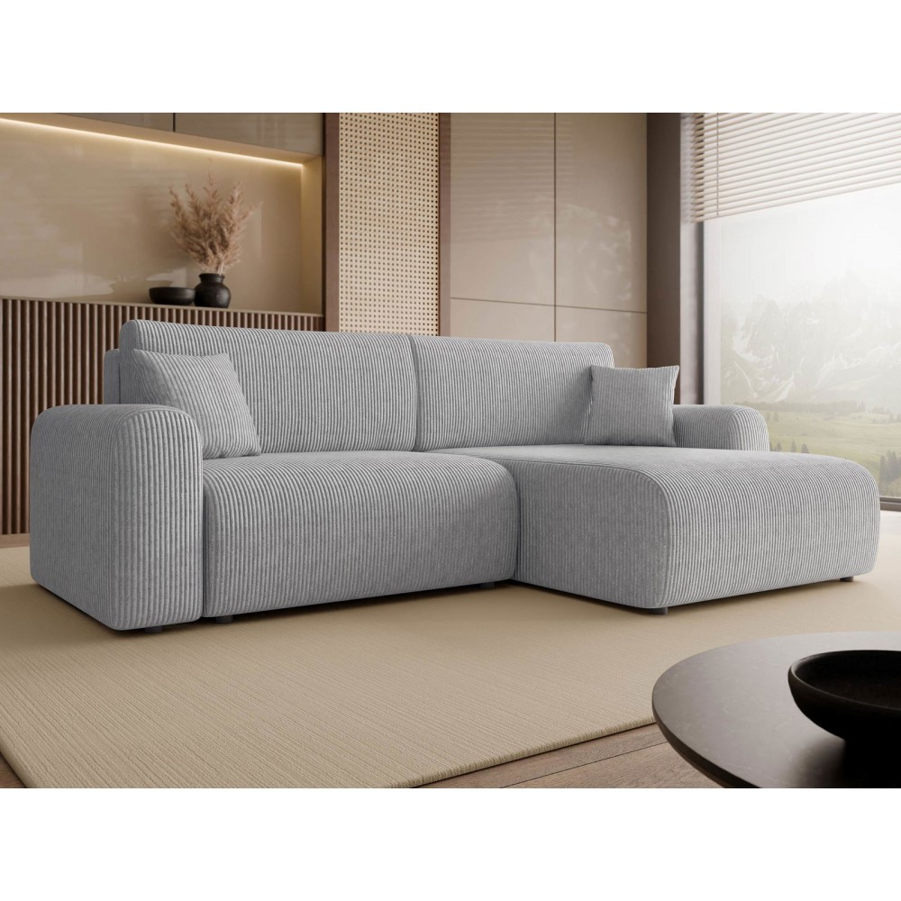 Γωνιακός καναπές Floryn-Γκρι