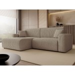 Γωνιακός καναπές Floryn-Καφέ Ανοιχτό