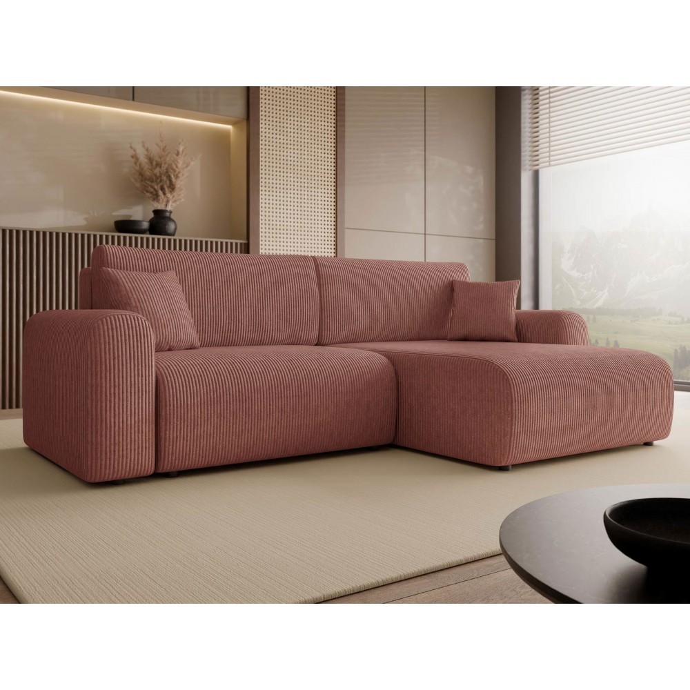 Γωνιακός καναπές Floryn-Σάπιο μήλο