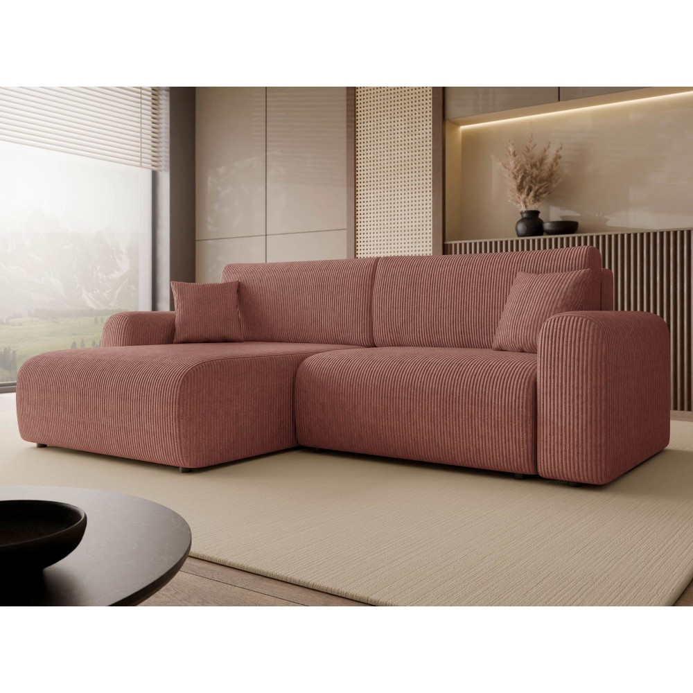 Γωνιακός καναπές Floryn-Σάπιο μήλο