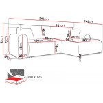 Γωνιακός καναπές Floryn-Κυπαρισσί