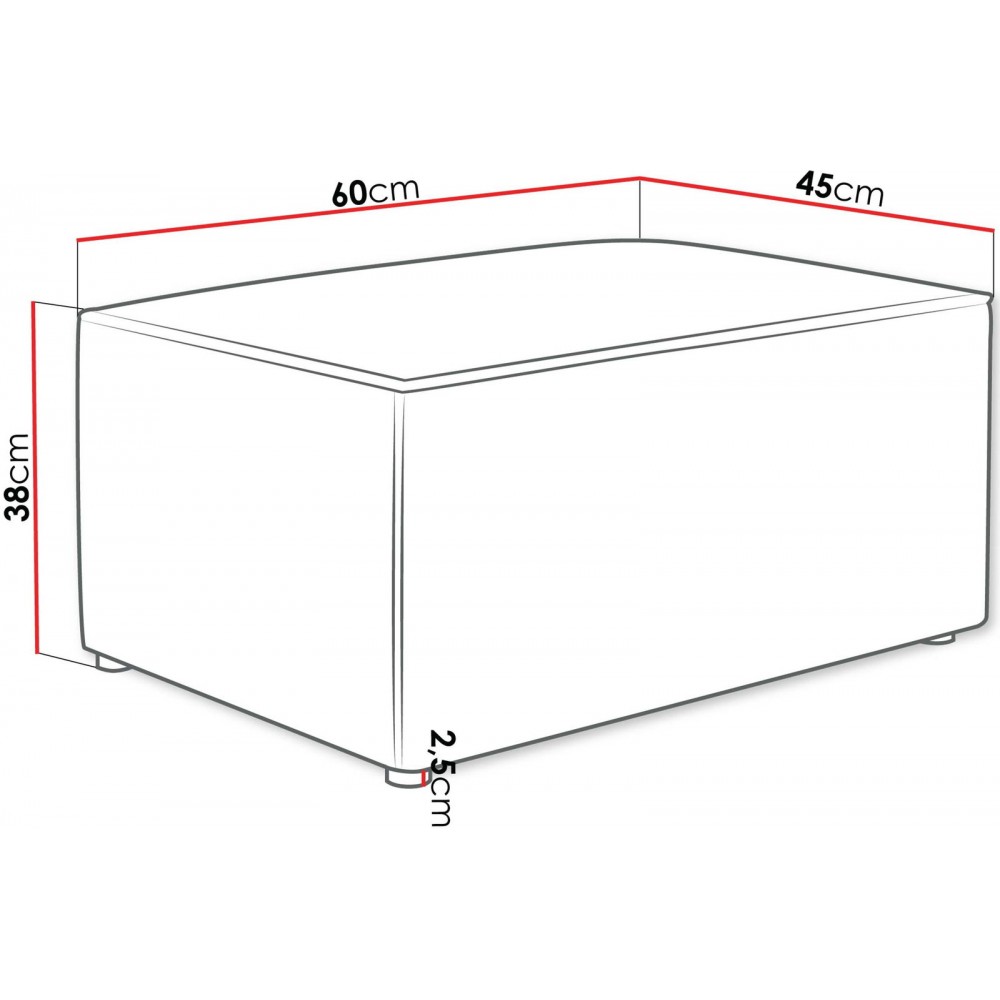 Πουφ Karl-Καφέ Ανοιχτό