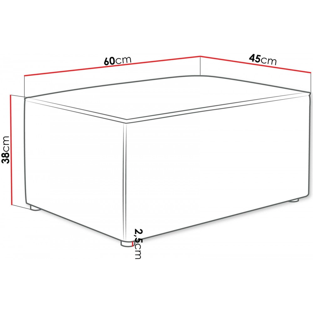 Πουφ Karl-Γκρι Ανοιχτό