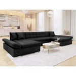 Γωνιακός καναπές Alia-Μαύρο