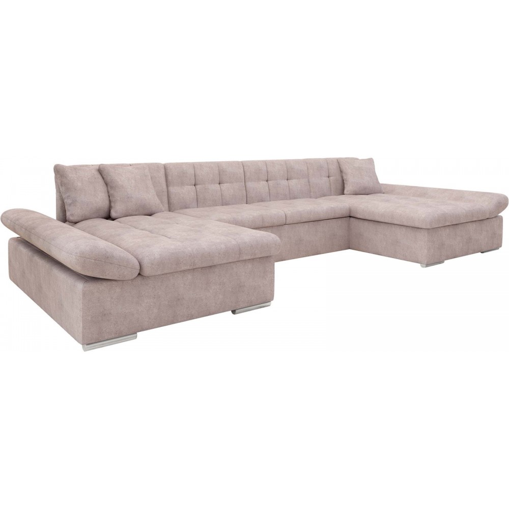 Γωνιακός καναπές Alia-Ροζ