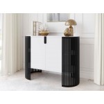 Μπουφές Fikoli-Λευκό - Μαύρο