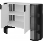 Μπουφές Fikoli-Λευκό - Μαύρο