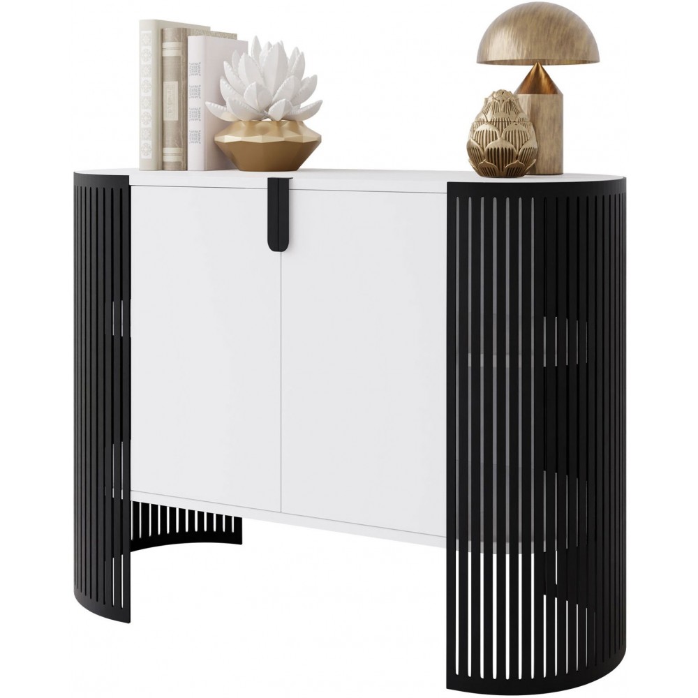 Μπουφές Fikoli-Λευκό - Μαύρο