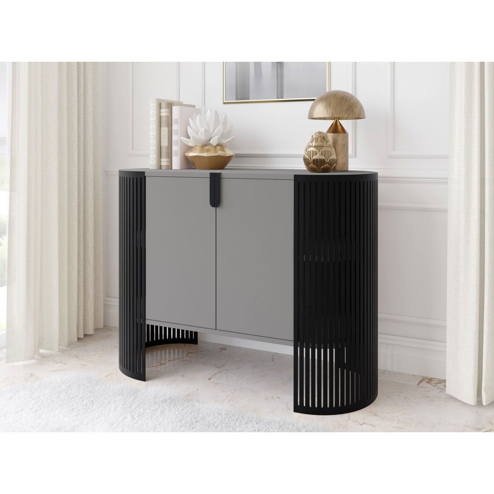 Μπουφές Fikoli-Γκρι - Μαύρο