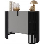 Μπουφές Fikoli-Γκρι - Μαύρο