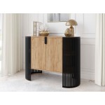 Μπουφές Fikoli-Φυσικό - Μαύρο