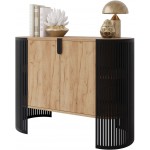 Μπουφές Fikoli-Φυσικό - Μαύρο