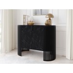 Μπουφές Fikoli-Μαύρο Μάρμαρο - Μαύρο