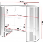 Μπουφές Fikoli-Μαύρο Μάρμαρο - Μαύρο