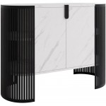 Μπουφές Fikoli-Λευκό Μάρμαρο - Μαύρο