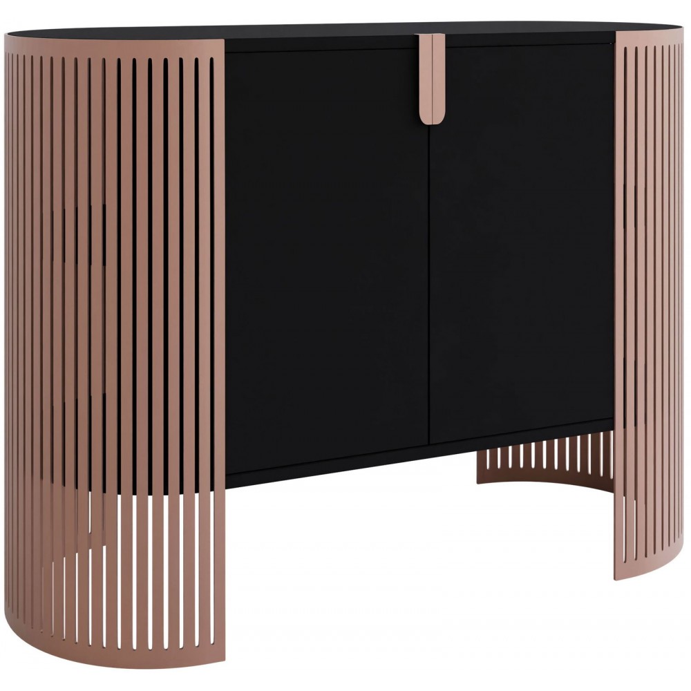 Μπουφές Fikoli II-Μαύρο - Χάλκινο