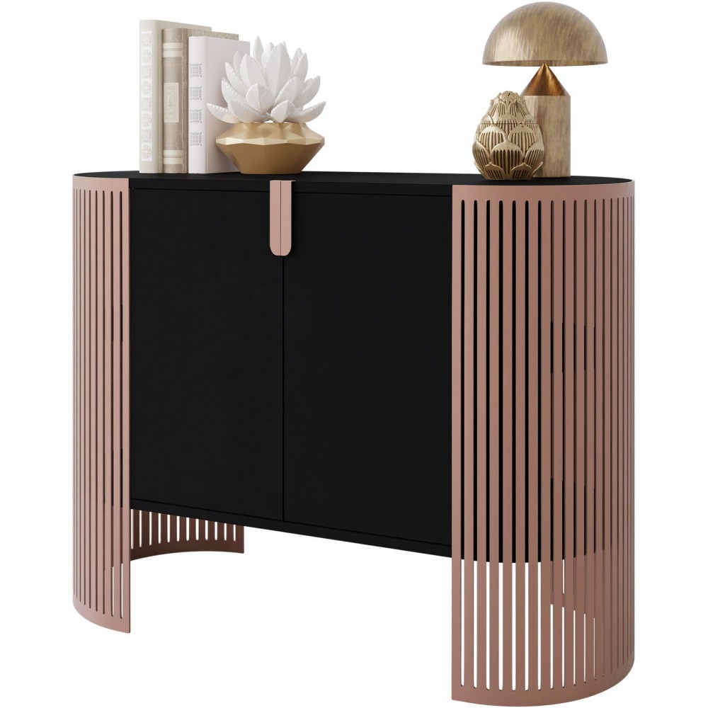 Μπουφές Fikoli II-Μαύρο - Χάλκινο