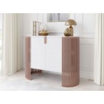 Μπουφές Fikoli II-Χάλκινο-Λευκό