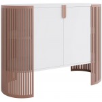 Μπουφές Fikoli II-Χάλκινο-Λευκό