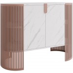 Μπουφές Fikoli II-Λευκό Μάρμαρο - Χάλκινο