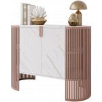 Μπουφές Fikoli II-Λευκό Μάρμαρο - Χάλκινο