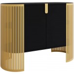 Μπουφές Fikoli III-Μαύρο - Χρυσό