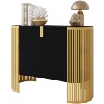 Μπουφές Fikoli III-Μαύρο - Χρυσό