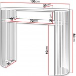 Κονσόλα Fikoli-Μαύρο