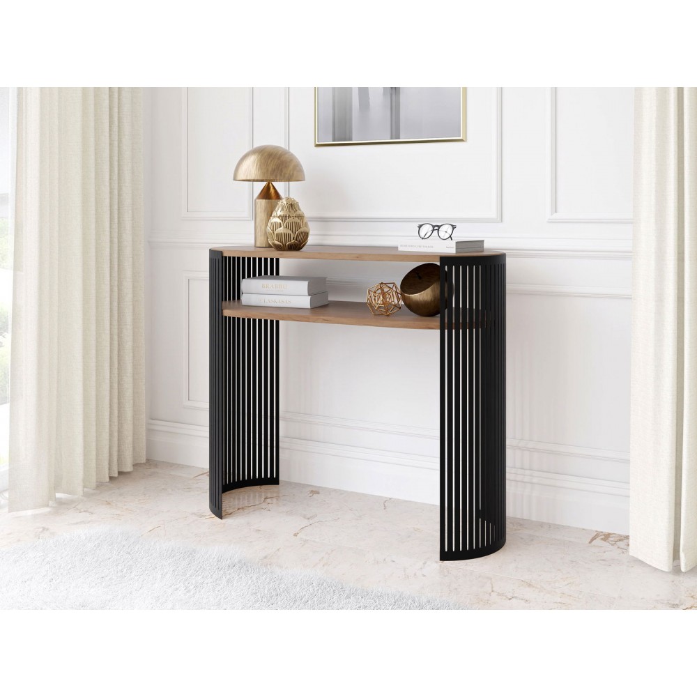 Κονσόλα Fikoli-Δρυς - Μαύρο