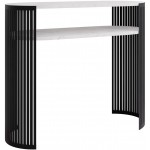 Κονσόλα Fikoli-Λευκό Μάρμαρο - Μαύρο