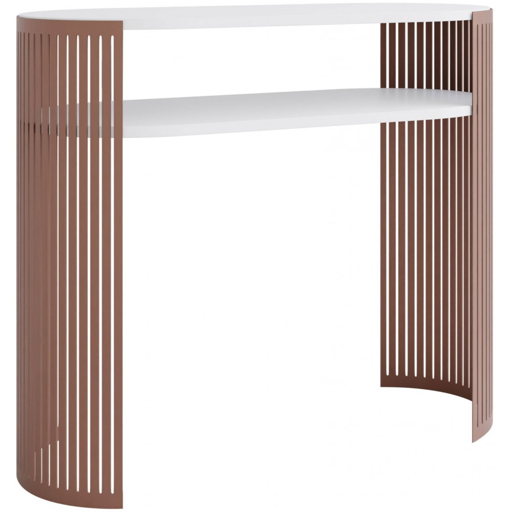 Κονσόλα Fikoli-Χάλκινο-Λευκό