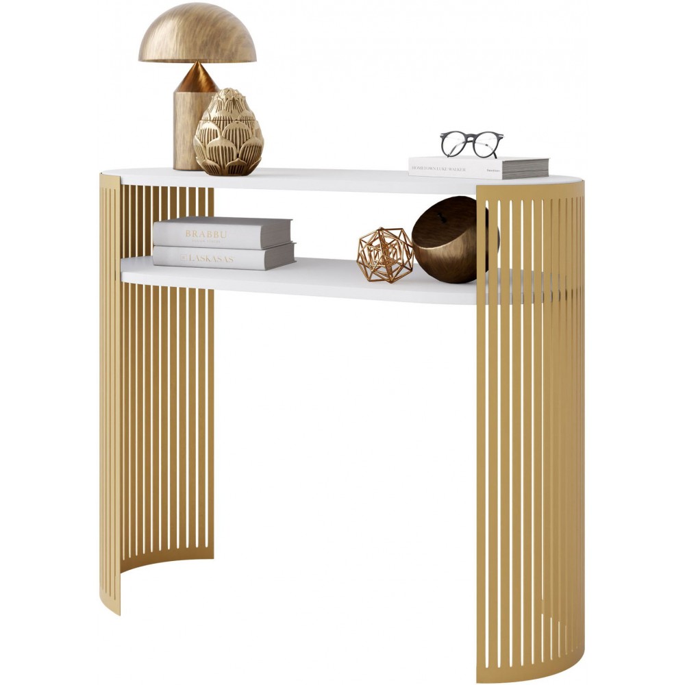 Κονσόλα Fikoli-Λευκό - Χρυσό