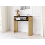 Κονσόλα Fikoli-Μαύρο Μάρμαρο - Χρυσό