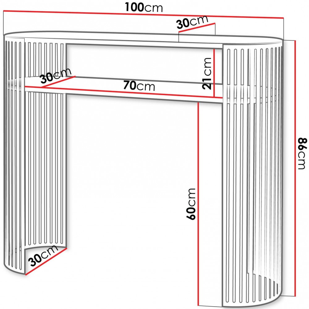 Κονσόλα Fikoli-Κασμίρ - Χρυσό