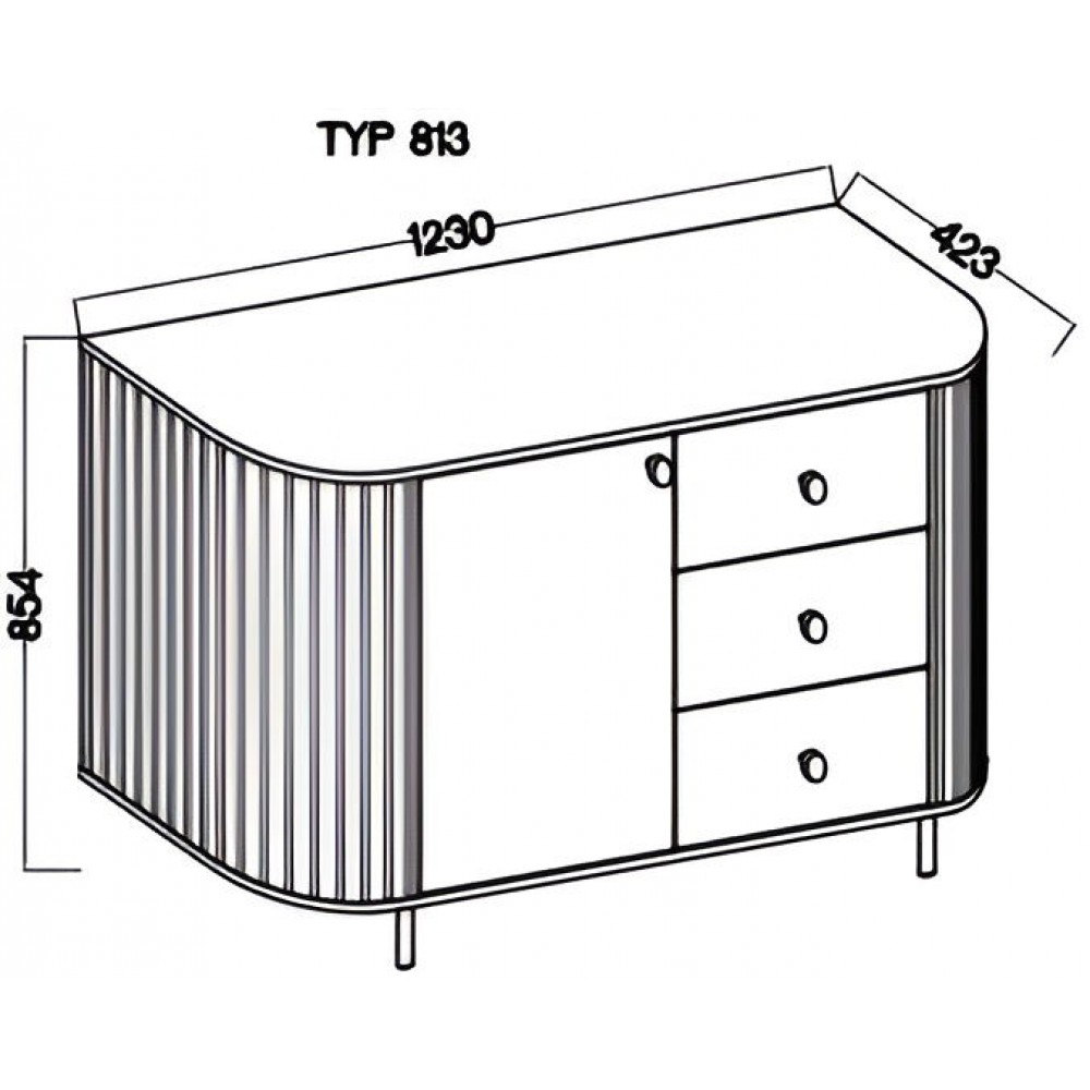 Μπουφές Ovelia-Μπεζ
