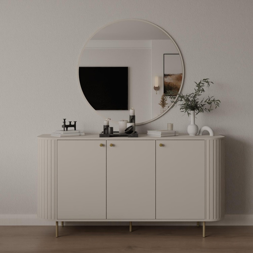 Μπουφές Ovelia 3D-Μπεζ 164.6x42.3x85.4
