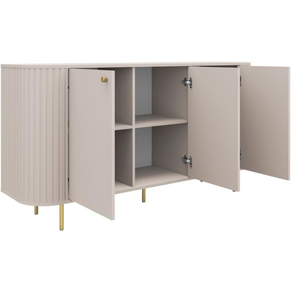 Μπουφές Ovelia 3D-Μπεζ 164.6x42.3x85.4