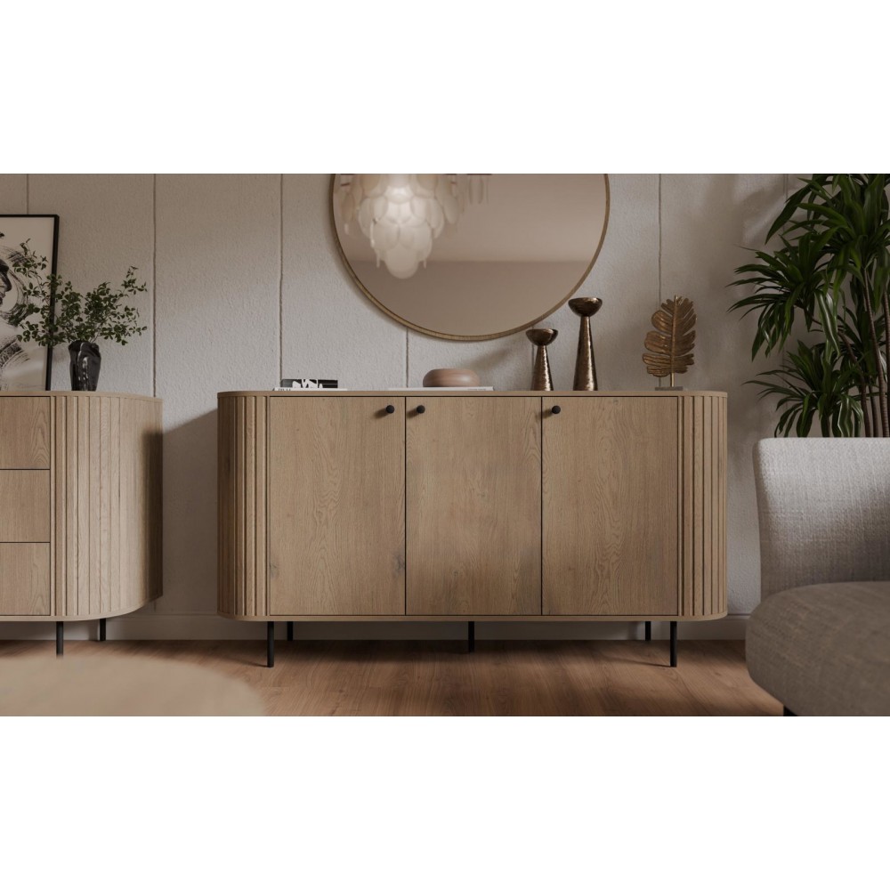 Μπουφές Ovelia 3D-Φυσικό 164.6x42.3x85.4