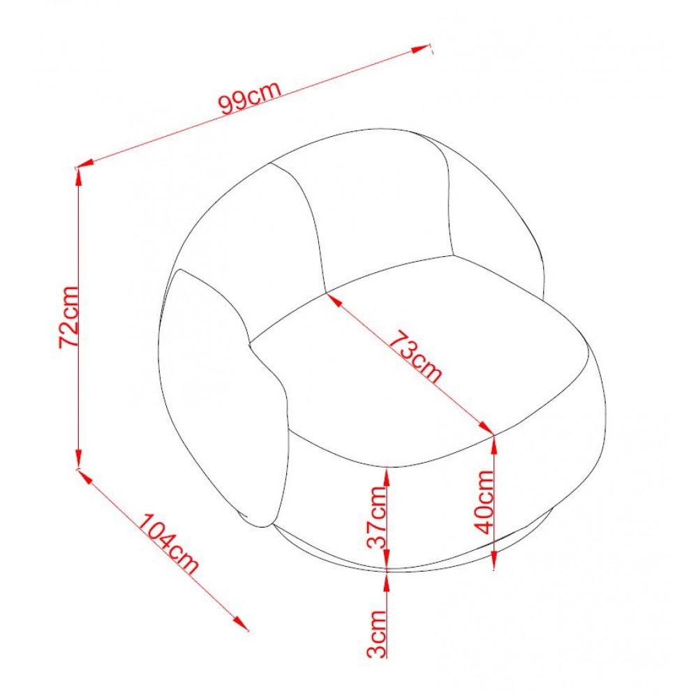 Πολυθρόνα Veluna