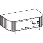 Έπιπλο Τηλεόρασης Ovelia 2D-Μπεζ