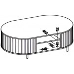 Τραπεζάκι Σαλονιού Ovelia-Μπεζ