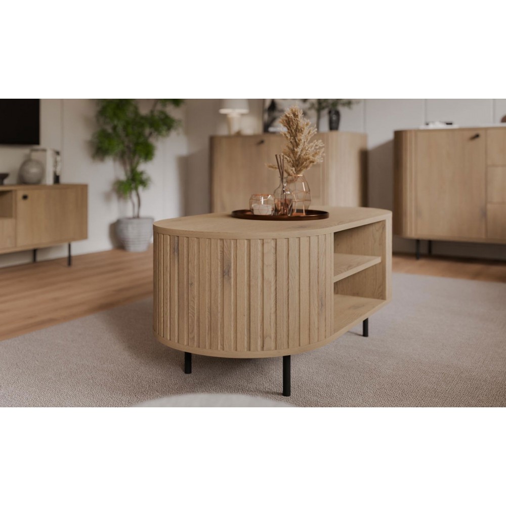 Τραπεζάκι Σαλονιού Ovelia-Φυσικό