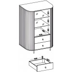 Βιτρίνα Ovelia-Μπεζ