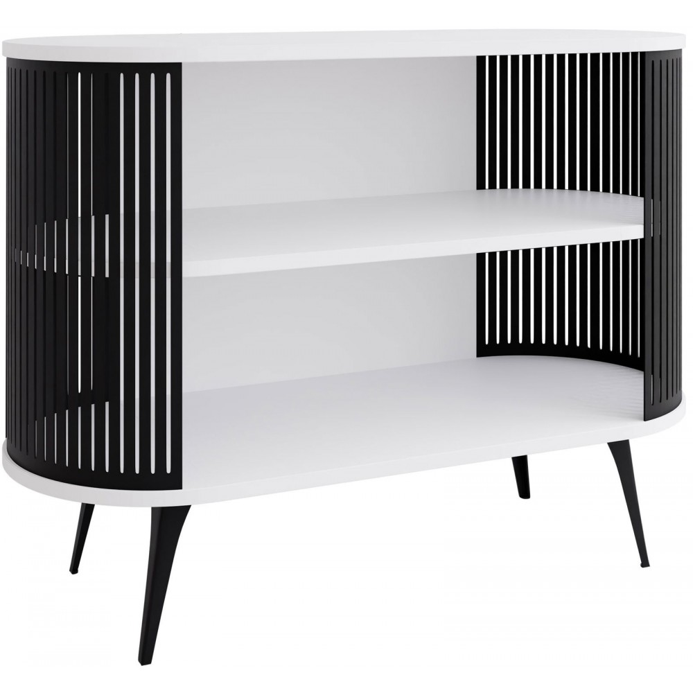 Μπουφές Roenni-Λευκό - Μαύρο